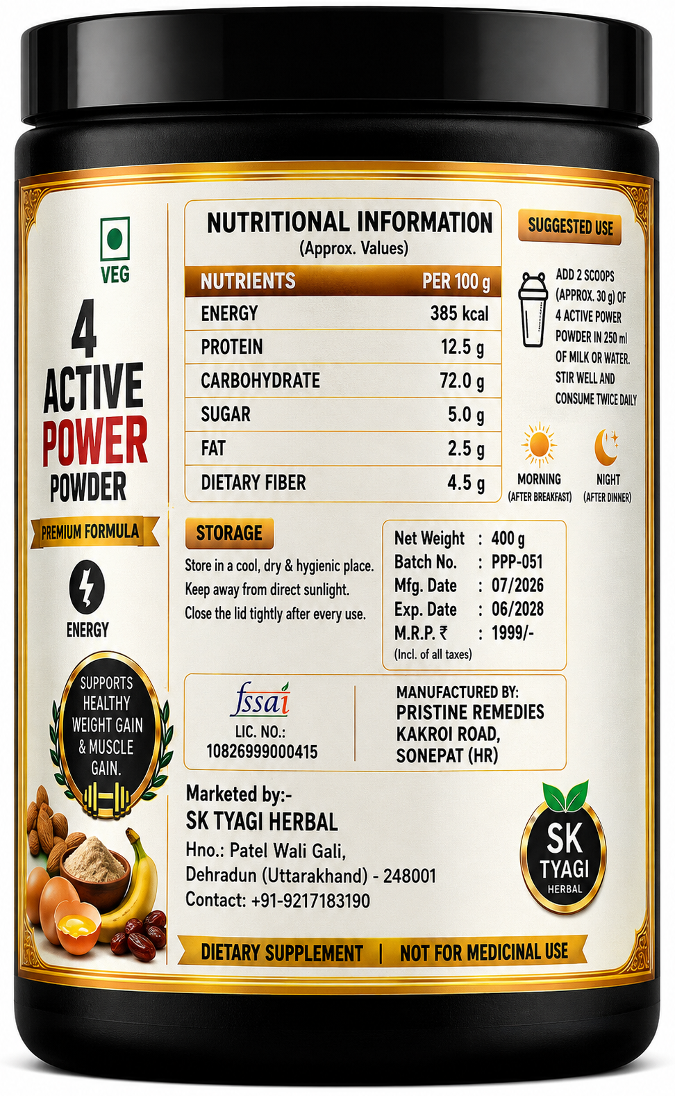 4 ACTIVE POWER POWDER